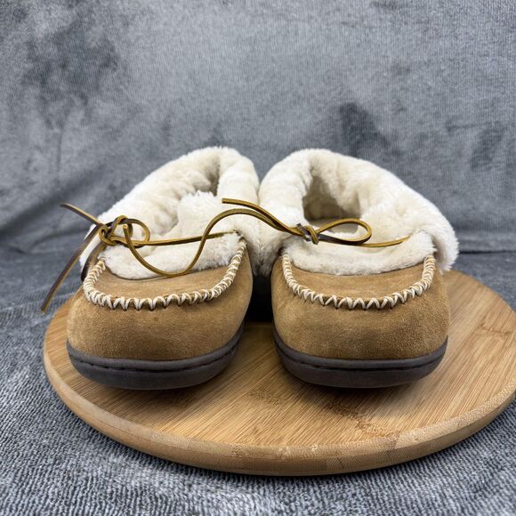 Tempur-Pedic Slippers Womens Size 10 Brown Moccasin Faux Fur Laurin TP6062-247 - Picture 2 of 11